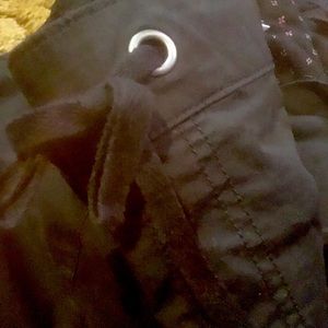 Lane Bryant plus size swim short black in color